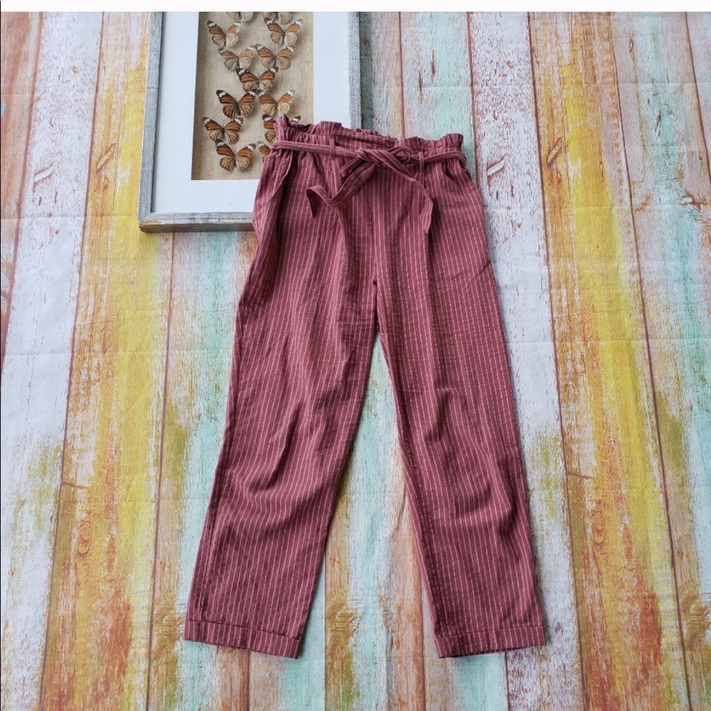 Sienna Sky Paper Bag Waist Cropped Pants